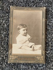 CDV Photo Children, 1917. Child. Girl. Vintage photo of a girl. 2
