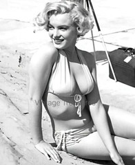 Marilyn Monroe Posing in a Bikini Photo Print Poster
