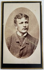 orig. CDV Photo Photograph Man Mr Fashion Picture Old Circa 1885 Unknown Photographer