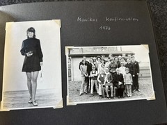 Old photo album civilian with defects, life in the GDR/51