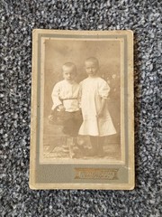CDV Photo Children, 1917. Child. Girl. Vintage photo of a girl. 2