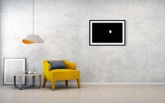 The Silent Moon- glossy fine art photographic images 24x36Framed Print
