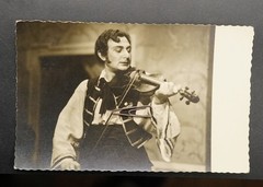 Photo Portrait Actor Erwin Zirwes Theatre Costume Musician Violin Violin Postcard