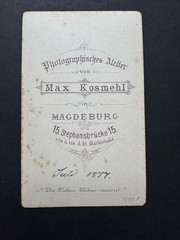 CDV photo 1877-fine gentleman oval-Kosmehl Magdeburg-expressive portrait