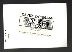 DAVID DORMAN Circa 1980’s Photographic Science Fiction GGA Art! 5″ X 3-1/2″