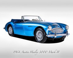 Classic Cars – 1964 Austin Healy 3000 Mark II – Blue – Print