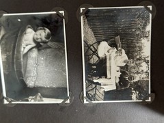 old photo album civilian with defects, civilian, /132