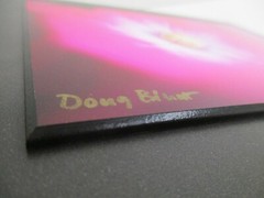 Signed Nature Floral Pink Flower Photo on Dura Plaq by Doug Blunt 8×10 (A13)