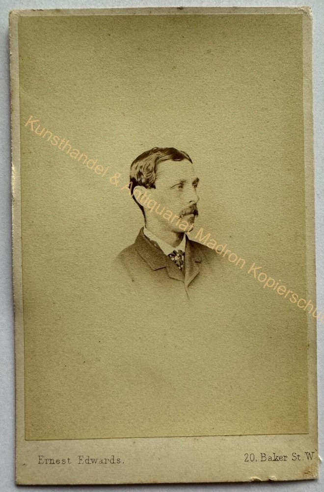 orig. CDV Photo Photograph Picture Old Mr Man Fashion Circa 1866 London Edwards