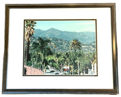 Framed & Matted Santa Barbara Photography Print, Chuck Benwitt – Signed