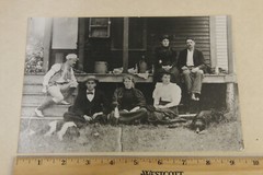 Men Women Dogs House Porch 6.5×9.5″ B&W Photo Print Hats Fashion by Uphen LI NY