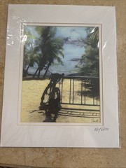 Tony Scullin Key West Photo Matted Signed Coastal Art 11 X 14” NEW