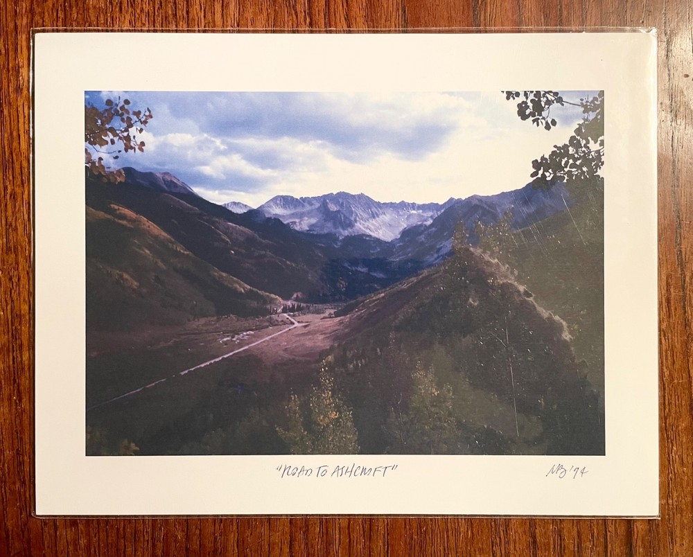 Original photographic print «Road to Ashcroft» by Michael Blumenstock