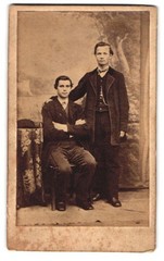 Photograph Two Men In Familiar Pose