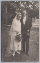 Wedding Epple 1924-photographer A. Wendnagel Heilbronn-old photo 1920s