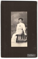 Photography Karl Engel, Wiesbaden, Seerobenstr. 27, Seated Lady in Elegant K