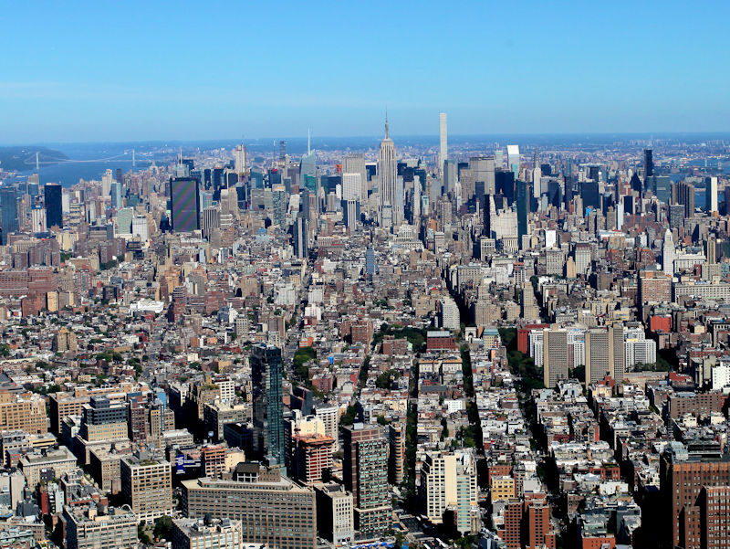 8 1/2 x 11″ HQ PRINT of TELE VIEW from ONE WORLD OBSERVATORY 100TH FLOOR in NYC
