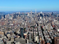 8 1/2 x 11″ HQ PRINT of TELE VIEW from ONE WORLD OBSERVATORY 100TH FLOOR in NYC