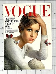VOGUE Paris Twiggy Cover Photo Print Card 5×7 – Henry Clarke