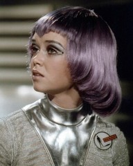 Gabrielle Drake purple wig Silver SHADO suit UFO Vivid Color Portrait 8×10 Photo