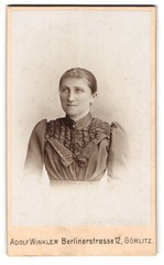 Photography Adolf Winkler, Görlitz, Berlinerstrasse 12, portrait of a lady