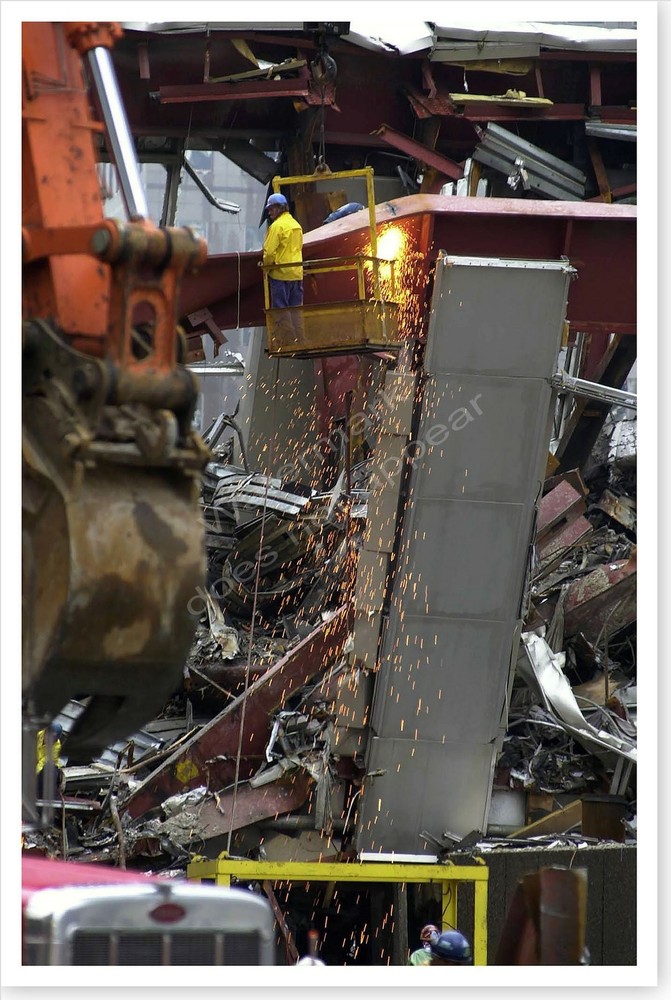 World Trade Center 9/11 Recovery And Rescue Silver Halide Photo September 11th