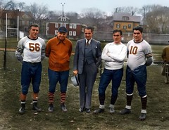George Halas Red Grange-1935 Chicago Bears 8×10 Colorized Print-FREE SHIPPING