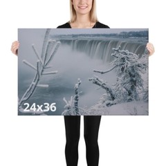 Waterfalls-Niagara Falls Winter-Canvas-Wall Art-Large Framed art-Canvas print