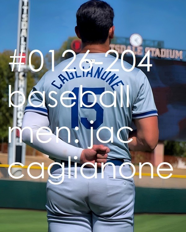 MALE PORTRAIT #0126-204- athletes -baseball men- caglianone – free shipping/usa