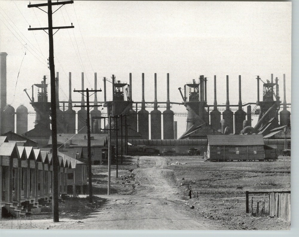 1938 Walker Evans Americana Birmingham Steel Mill Houses Original Photo Gravure
