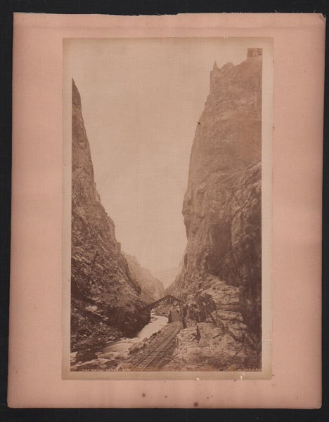Large Photograph, William Henry Jackson / Royal Gorge 8179 Colorado Railroad