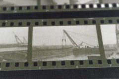 56 great old negative pictures – Hülskens Wesel – shipping laying culvert? 60-7
