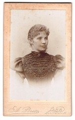 Photograph A. Person, Lahr i. Baden, Schillerstr. 21, Portrait Young Lady in Pooh