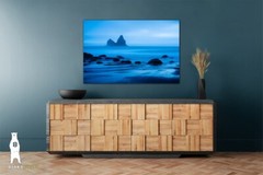 Pacific Coastal Photography Prints, Lone Ranch Beach, Minimal Blue Seascape