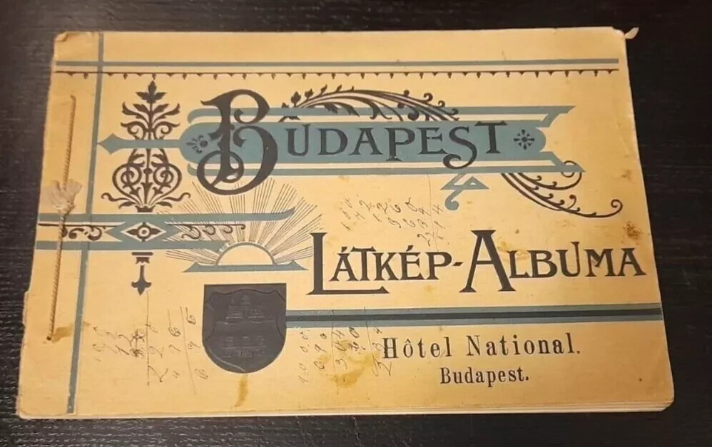 Schneider Views Album Budapest Latkep Albuma Hotel National Art Nouveau 1900