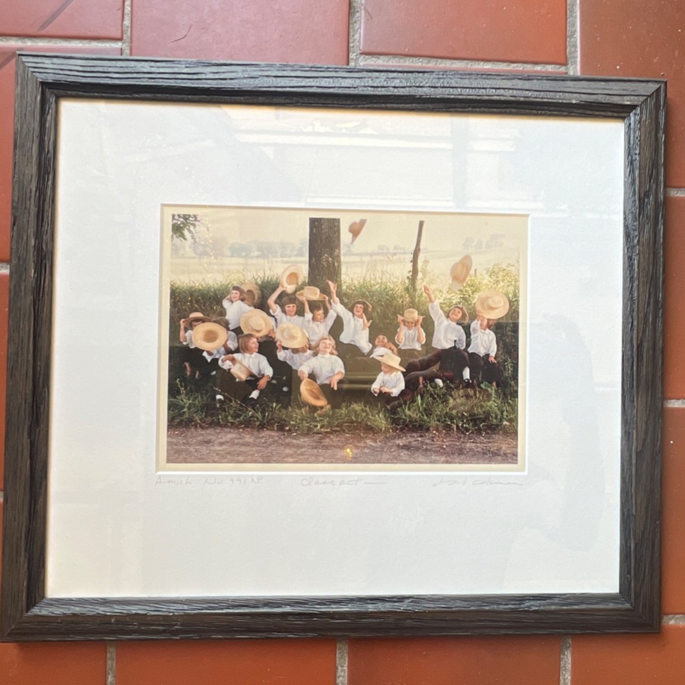 Bill Coleman «Class Act” Amish Signed Color Photo Matted & Framed