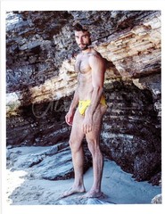 11 X 8.5 Alan Lyon Original Male Photo gay interest (4) Alex in yellow