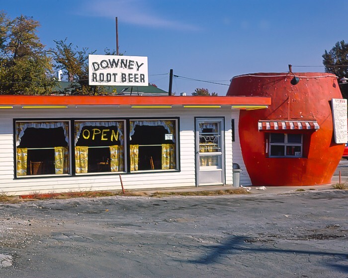 8×10 Vintage Photo of Downey Root Beer, Route 135, Morgantown, Indiana.