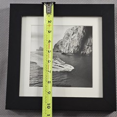Framed B&W Photo Print Private Yacht Luxury Real Estate Office 10.2″×10.2″ READ⬇