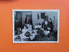 Photo old Nicholas girls girls boys boy Christmas celebration Christmas old photo