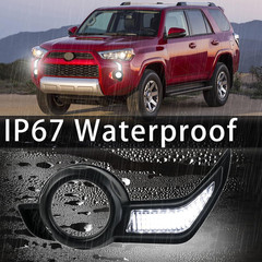 Full LED Front Fog DRL Replacement OEM Bumper Kit for Toyota 4Runner 2014-2023,