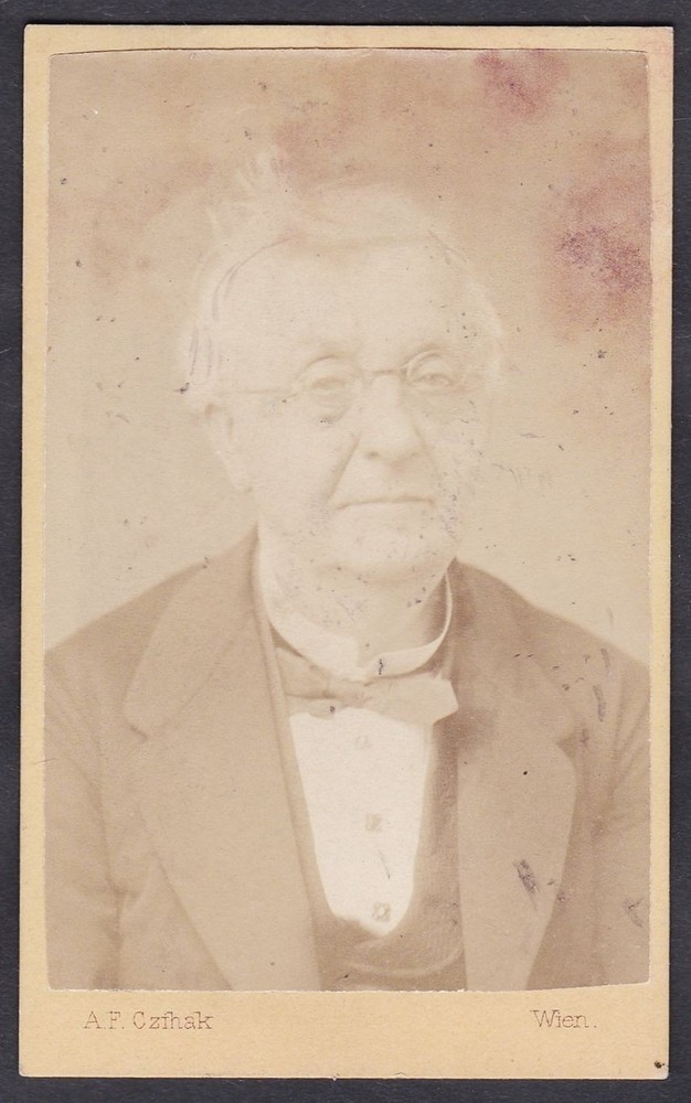 Karl Damian von Schroft Botanist Medic Vienna Portrait CDV Photo 1870