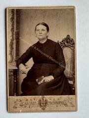 orig. KAB Cabinet Photo Photograph Old Picture Fashion around 1885 Usedom Lady Woman