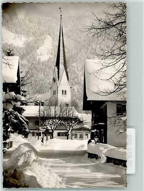 39674868 – 8163 Bayrischzell Winter Town Handwritten Photo Original from