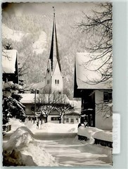 39674868 – 8163 Bayrischzell Winter Town Handwritten Photo Original from