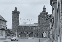 GDR Bernau near Berlin Steintor Car/Photo Print 20×30 B/W approx. 1980 No. 18_1126r
