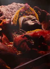 Sleeping Vishnu Kathmandu Nepal Buddhism Unsigned Color Photograph 1989