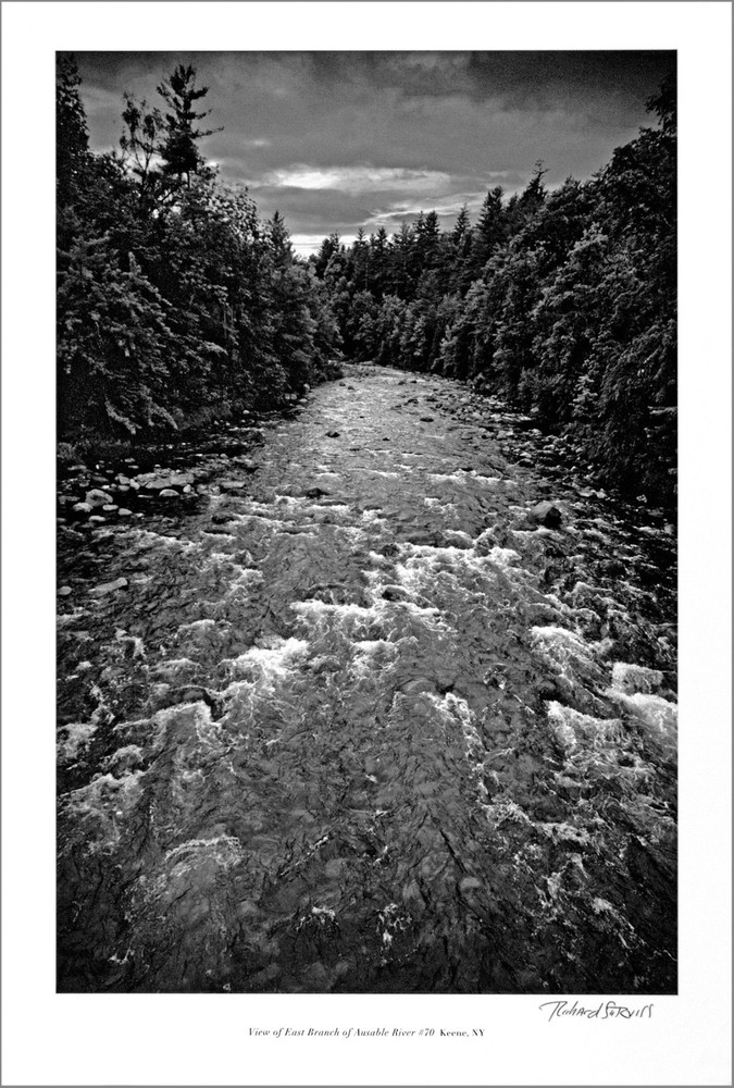 ADIRONDACKS Keene, NY – Ausable River – 13×19” Piezo Print – Signed