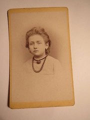 Eichstätt – 1873 – Marie Rothamel as a girl – born 10/22/1866 – Portrait / CDV