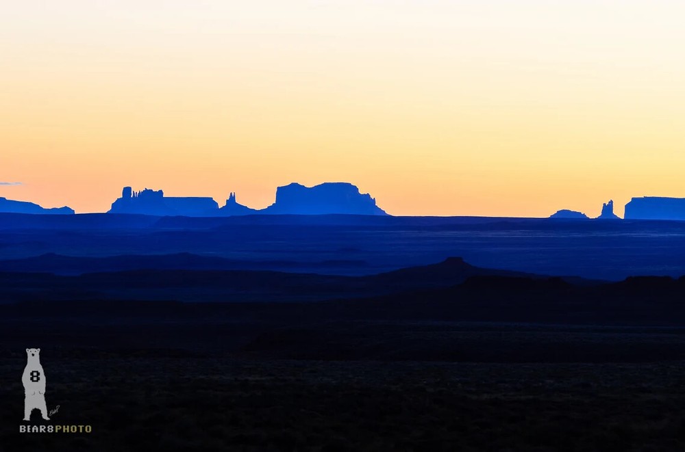 Southwestern Minimalist Landscape Photography – Valley of the Gods Utah at Dusk